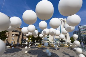 Ballons bei der Seoul Hall Of Urbanism