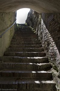 Treppenaufstieg zur Burg Helfenstein