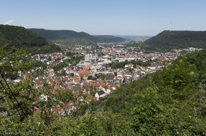 Blick auf die Altstadt von Geislingen an der Steige