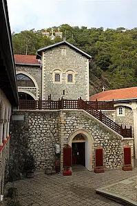 Der Innenhof des Kloster Kykkos auf Zypern