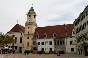 Hauptplatz und Altes Rathaus von Bratislava