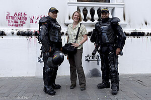 Stolz lassen sich die kolumbianischen Soldaten fotografieren.