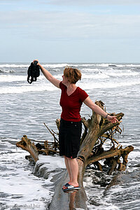 Annette bei der Welle