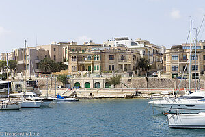 Yachten im Marsamxett Harbour bei Ta´Xbiex