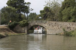 auf dem Canal du Midi in der Nähe von Trébes
