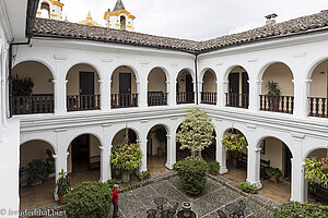 Kolonialer Patio des Hotel la Plazuela in Popayán