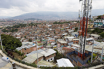 Auf der Aussichtsterrasse der Comuna 13 in Medellín.