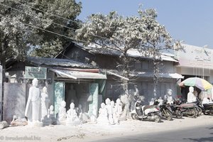 Werkstatt der Steinmetze in Mandalay