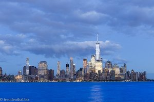 die Skyline von Manhattan von Hoboken aus