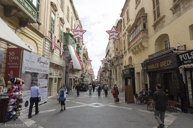 Die Republic Street von Valletta