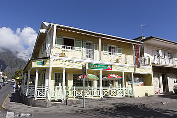 Eingang zu einem kreolischen Haus in Cilaos