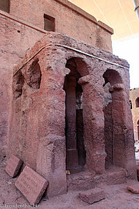 Eingang zur Marienkirche - Bete Maryam in Lalibela