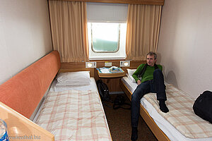 unser Zimmer auf der MV Hrossey