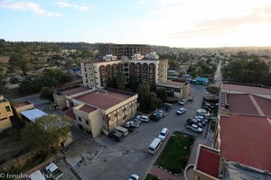 weit oben im Hotel Axum von Mekele