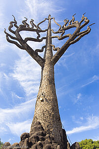 Baum auf dem Kürbis im Buddhapark bei Vientiane