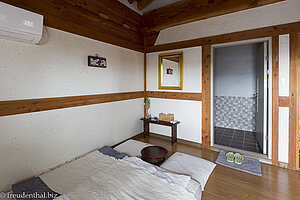 Blick in unser Zimmer des Siwoowadang Hanok