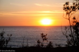 Sonnenuntergang an der Küste Kaliforniens