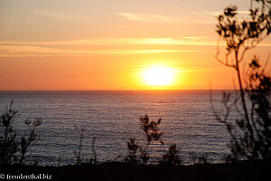 Sonnenuntergang an der Küste Kaliforniens