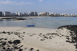 Blick über den Hamdeok Beach von Jejudo