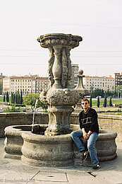 Lars auf der Toledo-Brücke