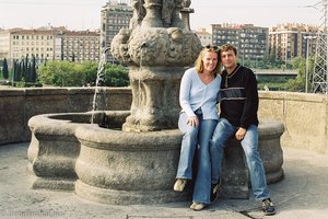 Annette und Lars auf der Toledo-Brücke