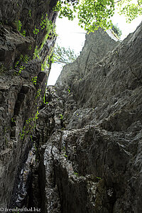 zerklüftete Felsen in der Breitachklamm