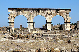 Kapitol von Volubilis in Marokko