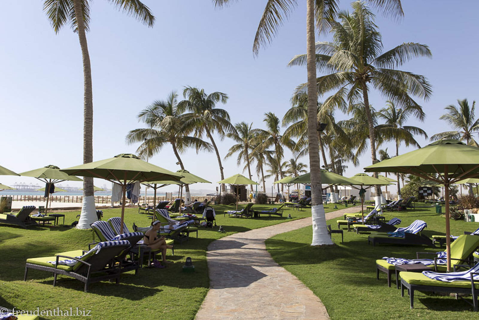 Gartenanlage des Hilton-Hotels in Salalah