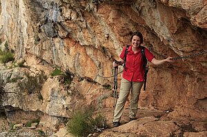 Die Schlüsselstelle der Wanderung ist geschafft!