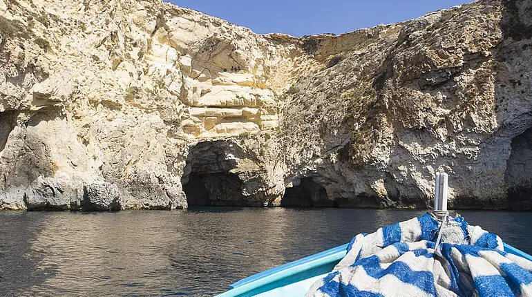 auf dem Weg zur Blauen Grotte auf Malta