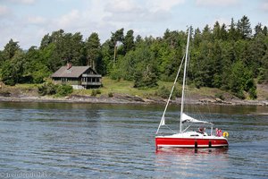 idyllisch am Oslofjord auf der Museumsinsel Bygdoy