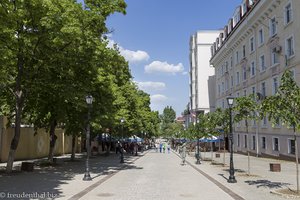 die Strada Eugen Doga, einzige Fußgängerzone von Chisinau