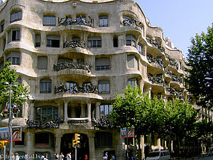 Casa Milá, eines der Bauwerke von Gaudi