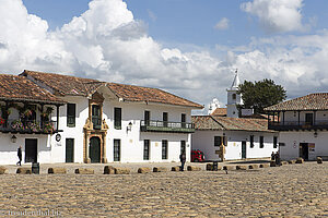 Plaza Mayor in Villa de Leyva Kolumbien