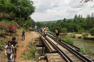 Eisenbahn bei Tham Krasae an der Todesstrecke