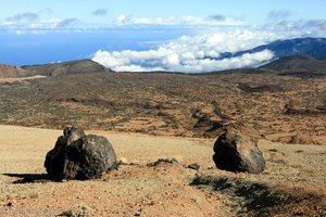 Blick über die Teide-Eier zur Nordküste
