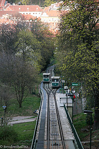 Die Standseilbahn zwischen Laurenziberg und Újezd