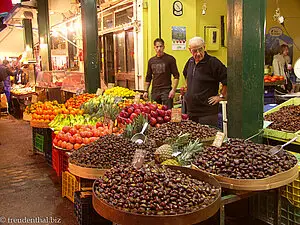 Auf dem Vlali Markt von Saloniki