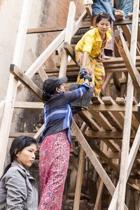 Bauarbeiten beim Sulamani Tempel von Bagan