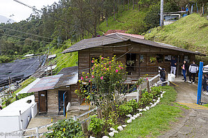 Statt zu wandern lieber eine frische Forelle im Valle del Cocora.