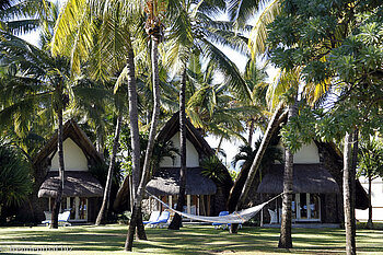 Palmengarten beim Hotel La Pirogue