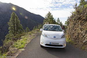 La Palmas erster Elektrobus - Taxi zum Mirador Los Brecitos