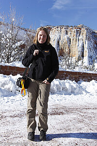 Annette im Zion Nationalpark