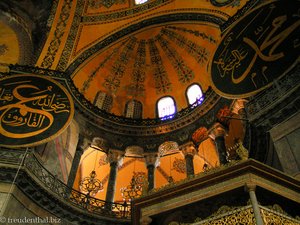 Hagia Sophia, erst eine Kirche, dann Moschee, heute Museum.