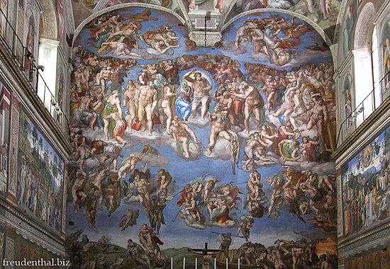 Wandbild in der Sixtinischen Kapelle