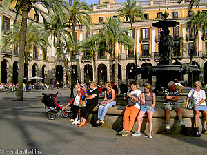 Brunnen vom Placa Reial