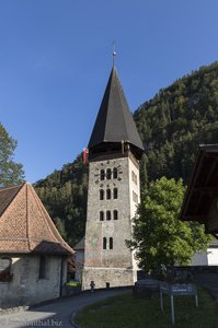 Der Kirchturm von Meiringen