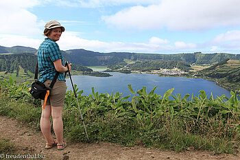 Annette vorm Lagoa Azul
