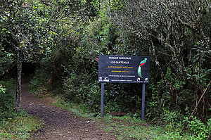 Start zum Sendero Ojo de Agua im Nationalpark