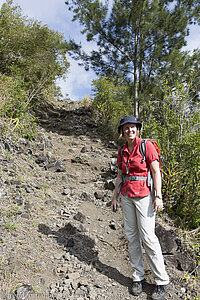 Anne auf dem Weg zum Grand Sable